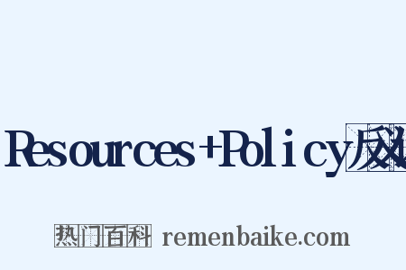 Resources+Policy反义词是什么意思的图片